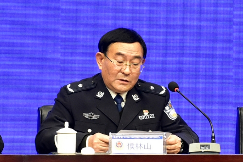 修春清,威海市委常委,政法委书记傅广照,省公安厅组教处处长侯林山,市